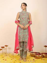Lawn Gold Printed Shirt IUSTK-283